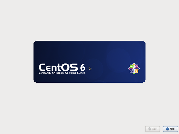 CentOS 6.4 Welcome Screen