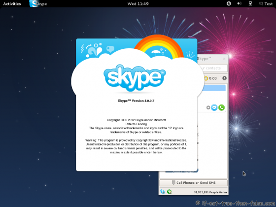 Skype 4.0 Running on Fedora 17