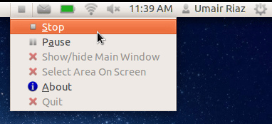 Record screen Ubuntu