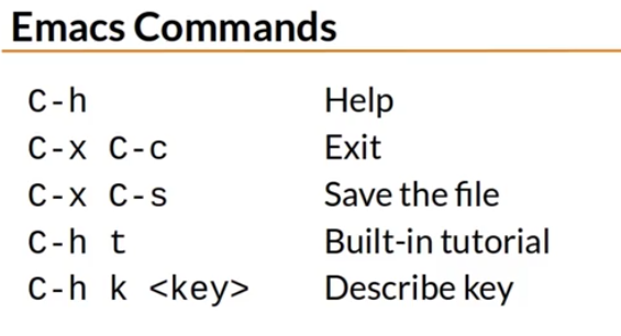 Emacs Commands